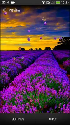 Lavender Live Wallpaper android App screenshot 6